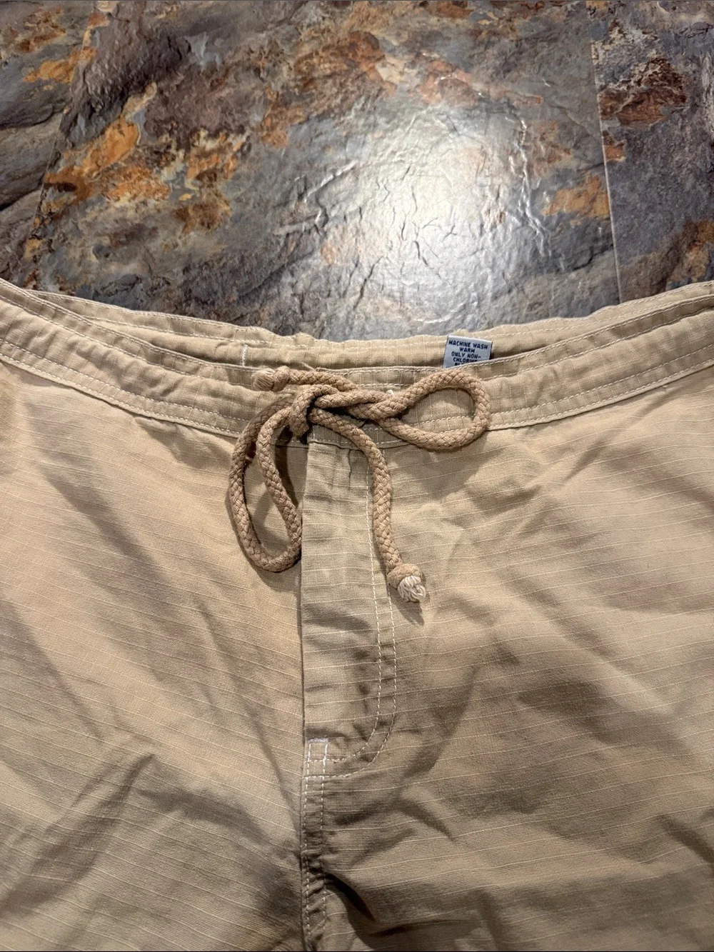 Casual Beige Drawstring Women’s Shorts size small
